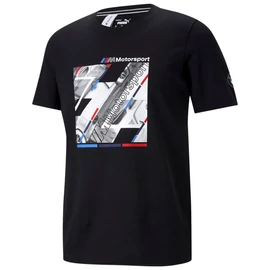 Puma BMW M Motorsport Graphic T7 férfi póló, fekete-kék-piros