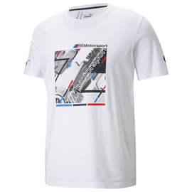 Puma BMW M Motorsport Graphic T7 férfi póló, fehér-kék-piros
