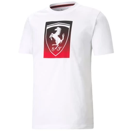 Puma Scuderia Ferrari férfi póló Big Shield color, fehér-piros