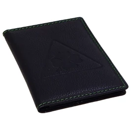 Alfisti Clover/110 black&green bőr jogosítvány és forgalmi en. tartó