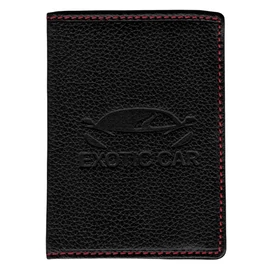 Exotic Car black&red bőr jogosítvány és forgalmi en. tartó