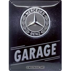 Mercedes-Benz dombornyomott fémplakát 30 x 40 "Garage"