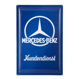 Mercedes-Benz dombornyomott fémplakát "Kundendienst" 40 x 60 cm