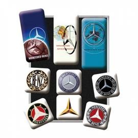 Mercedes-Benz mágnes-szett "Logo Evolution" 9 x 7 cm