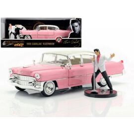 1955 Cadillac Fleetwood & Elvis Presley figura modell autó 1:24