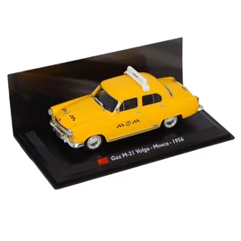 TAXI Gaz M-21 Volga-Moscow yellow modell autó 1:43