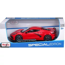 2020 Chevrolet Corvette Stingray red modell autó 1:18