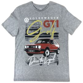 Volkswagen Golf GTI 76 férfi póló, Drive the Legend, szürke