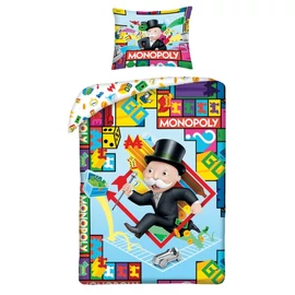 Monopoly 'black hat' ágyneműhuzat szett 140 x 200 + 70 x 90 cm