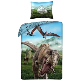 Jurassic World 'T-Rex' ágyneműhuzat szett 140 x 200 + 70 x 90 cm
