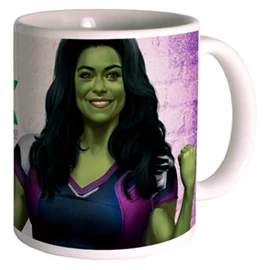 Marvel She Hulk Amazon ügyvéd kerámia bögre 300 ml, fehér-lila-zöld