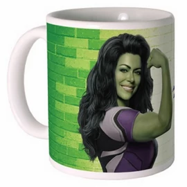 Marvel She Hulk Amazon ügyvéd kerámia bögre 300 ml, fehér-zöld-lila