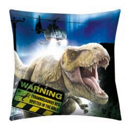 Jurassic World Warning Tyrannosaurus Rex díszpárna 40 x 40 cm