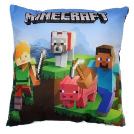 Minecraft 'dog & pig' díszpárna 40 x 40 cm