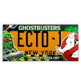 Ghostbusters Echto-1 dombornyomott fémplakát 30 x 15 cm