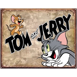 Tom and Jerry fémplakát 40,5 x 31,5 "TACD1855"
