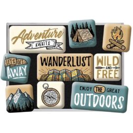 Outdoor Adventure "Wanderlust" mágnes-szett  9 x 7 cm