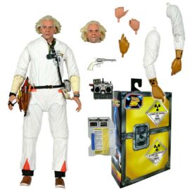 Back to the Future ultimate Doc Brown hazmat suit 'The 35th anniversary' figura 18 cm