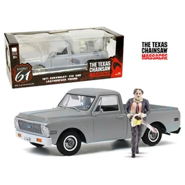 1971 Chevrolet C10 & Leatherface szett (A texasi láncfűrészes) modell autó 1:18