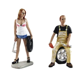 MOTORHEAD Tire Brigade Set #4 #770 Meg & Derek figura modell 1:18