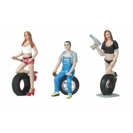 MOTORHEAD Tire Brigade Set 7 #773 'Andie, Derek & Michele' figura modell 1:24