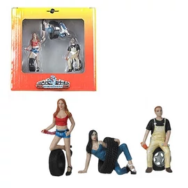 MOTORHEAD Tire Brigade Set 10 #776 'Andie, Val & Derek' figura modell 1:24