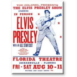 Elvis 'Live Flat' Hűtőmágnes