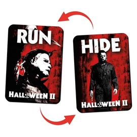 Halloween II hide or run kétoldalas mosogatógép-mágnes