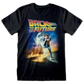 Back to the Future classic poster uniszex póló, fekete, 2023