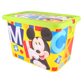 Mickey Mouse 'watercolors' fedeles játéktároló doboz 29 x 19 x 18,5 cm, 7 l