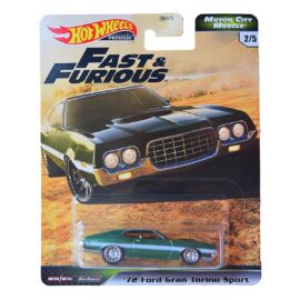 Fast&Furious Motor City Muscle 1972 Ford Gran Torino Sport #2/5 Premium Hotwheels 1:64 