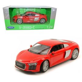 2016 Audi R8 V10 piros modell autó 1:24