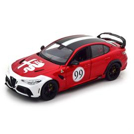 Alfa Romeo Giulia GTAm #99 piros/fehér 2020 modell autó 1:18