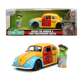 Oscar The Grouch & 1959 Volkswagen Beetle modell autó 1:24