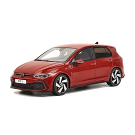 Volkswagen Golf VIII GTI piros 2021 modell autó 1:18