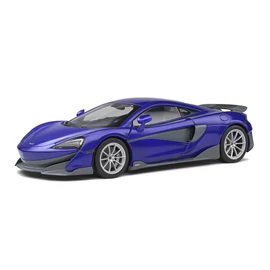 McLaren 600LT lila 2018 modell autó 1:18