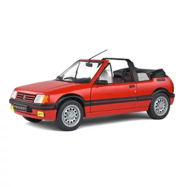 Peugeot 205 CTI rouge Vallelunga piros 1986 modell autó 1:18
