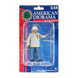 AD76318 Fire Fighter Fire Captain figura modell kiegészítő 1:18
