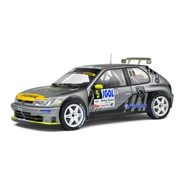 Peugeot 306 Maxi Rallye Du Mont Blanc 2021 #5 F.Delecour/J.R.Giugonnet szürke modell autó 1:18