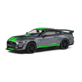 Shelby Mustang GT500 2020 szürke/neonzöld modell autó 1:43