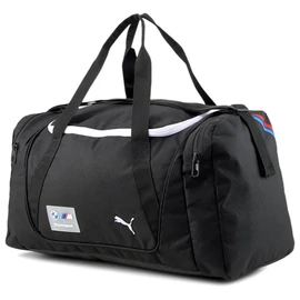 Puma BMW M Motorsport uniszex duffle sporttáska, fekete-fehér-piros-kék, 2023