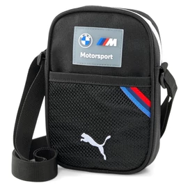 Puma BMW M Motorsport uniszex kicsi válltáska, fekete-fehér-piros-kék, 2023