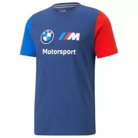 Puma BMW M Motorsport ESS Logo férfi póló, kék-fehér-piros, 2023