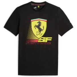 Puma Scuderia Ferrari Race fast place férfi póló, fekete-sárga-piros, 2023