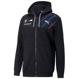 Puma BMW M Motorsport férfi cipzáros kapucnis pulóver, antracit-kék-fehér-piros, 2023