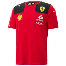Puma Scuderia Ferrari SF Team férfi póló, piros-fekete, 2023