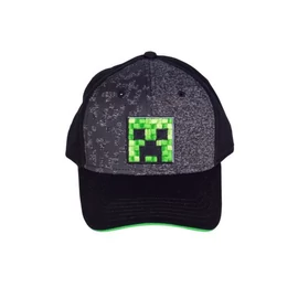 Minecraft baseball sapka – Creeper fekete