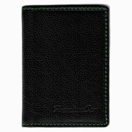 Premium Car black&green bőr jogosítvány és forgalmi en. tartó