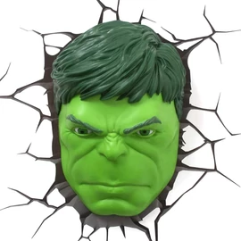 Marvel 3D LED Light Hulk face dekoratív éjszakai lámpa 25 cm