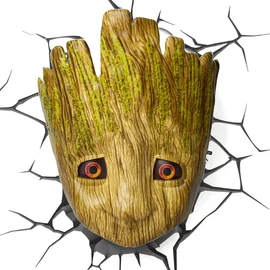 Marvel 3D LED Light Groot face dekoratív éjszakai lámpa 20 cm